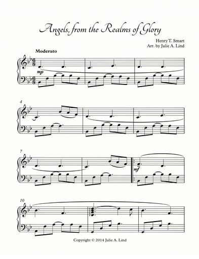 Angels from the Realms of Glory: Free sheet music
