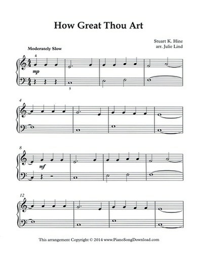 How Great Thou Art Free Level 2 Piano Hymn Sheet Music how-great-thou-art-free-level-2-piano-hymn-sheet-music