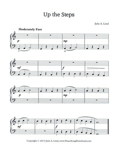 Up the Steps: Free Piano Sheet Music