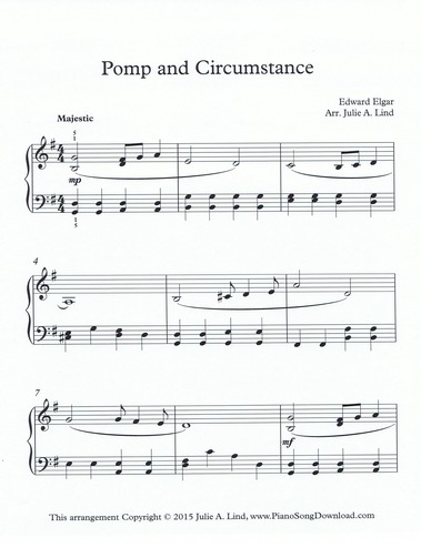 Pomp and Circumstance sheet music
