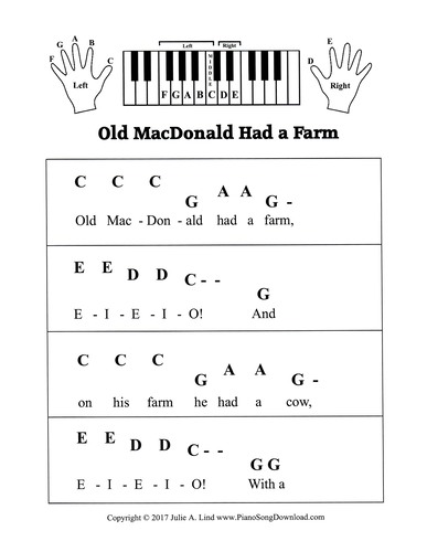 Old MacDonald Had a Farm Pre Staff