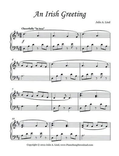 An Irish Greeting: Piano solo