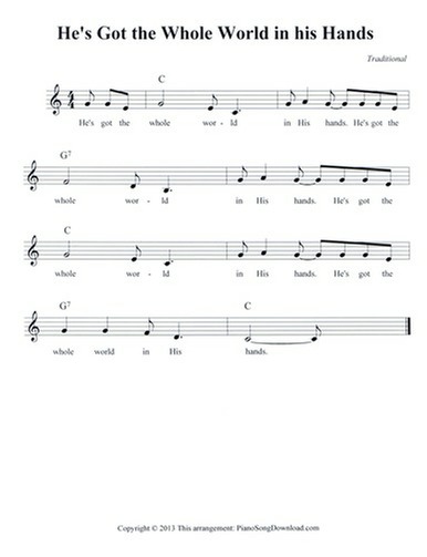 He's Got the Whole World in His Hands: free lead sheet