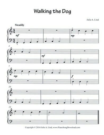 Free Easy Piano Sheet Music for Beginners in PDF