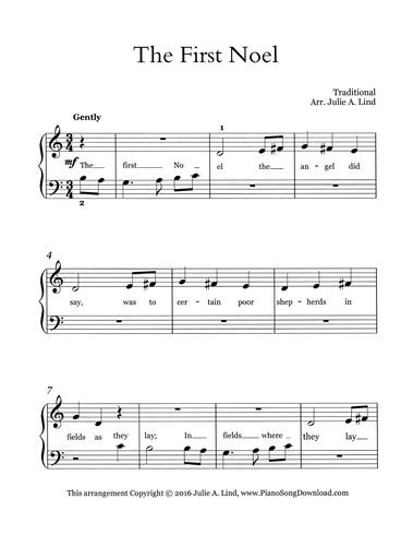 free printable christmas sheet music with lyrics