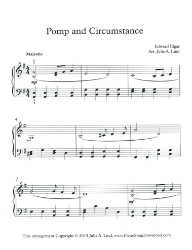 Pomp and Circumstance sheet music