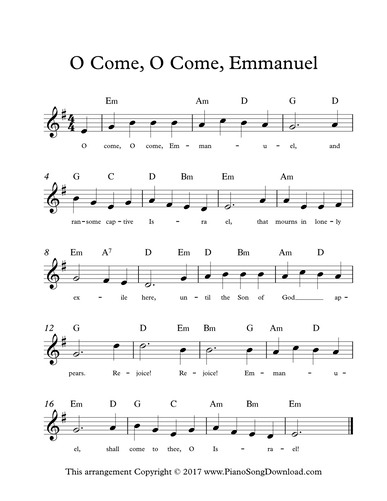 O Come O Come Emmanuel