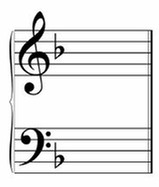 how to read key signatures - F Major