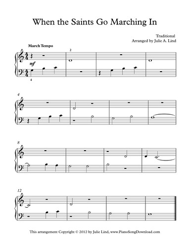 When the Saints Go Marching In