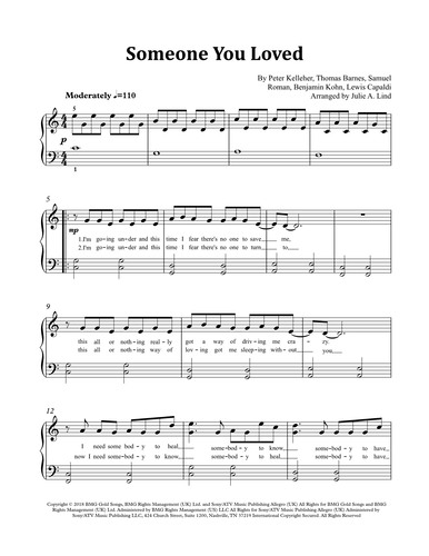 lewis capaldi someone you loved c major sheet music lewis capaldi someone you loved c major sheet music