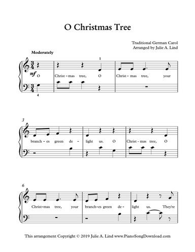 christmas piano sheet music